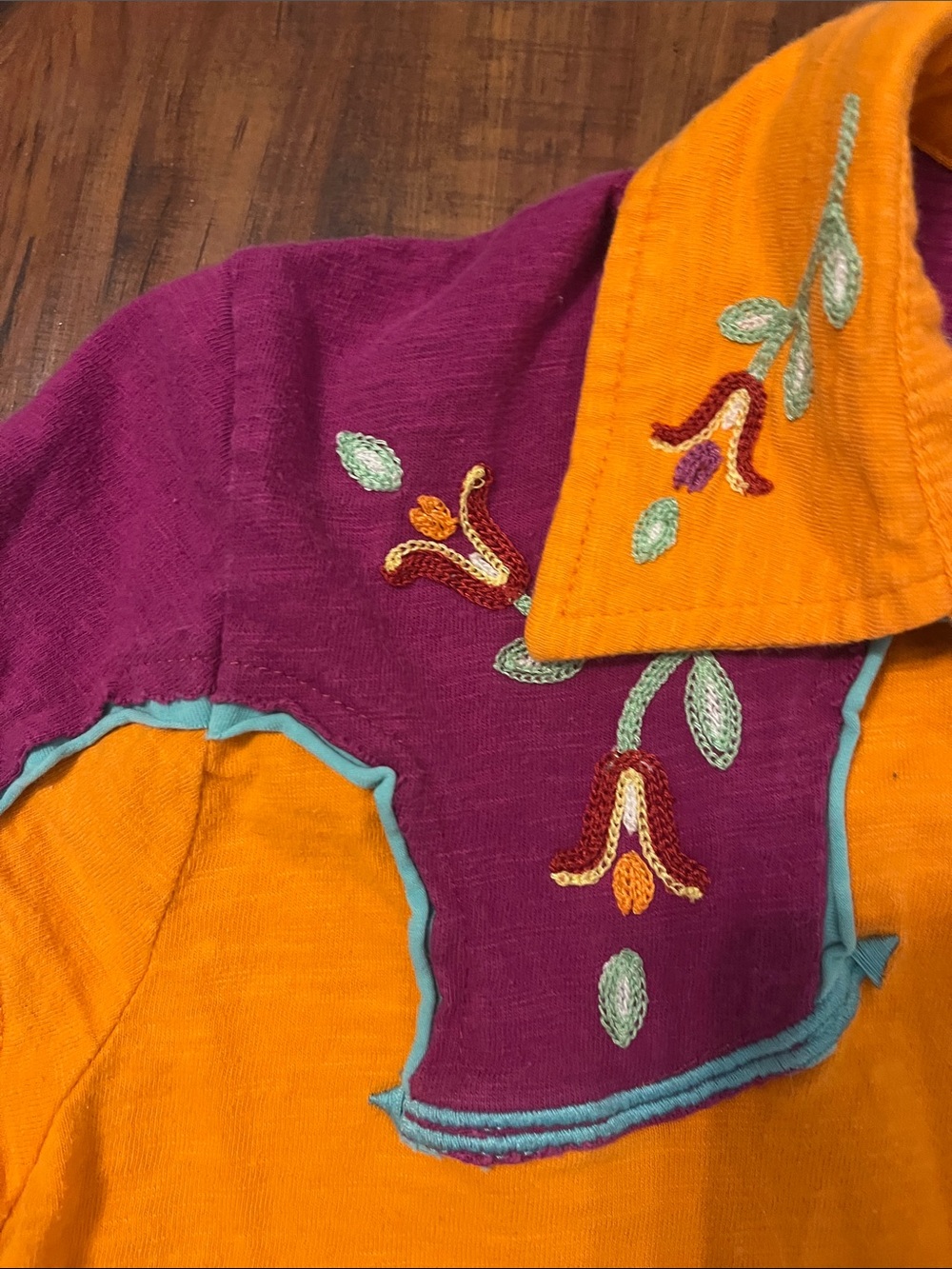 Double D Ranch cap sleeve blouse - Picture 3 of 7
